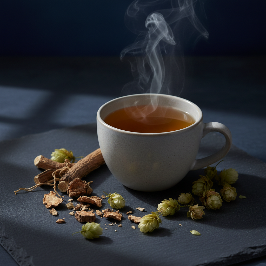 Relaxing Tea for sleep with Valerian and Hops