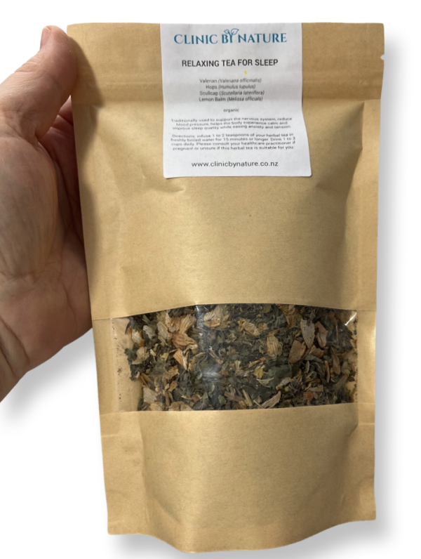 Relaxing tea for Sleep with Valerian root and Hops