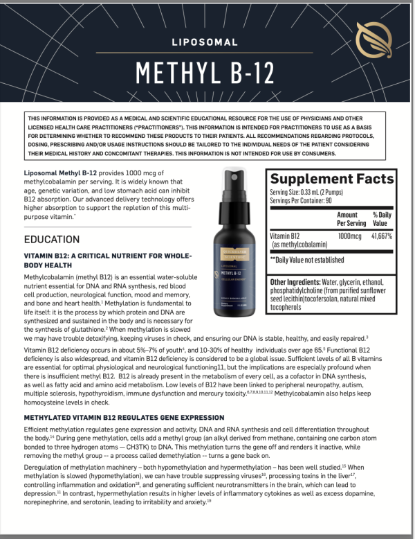 Methyl B-12 - Liposomal